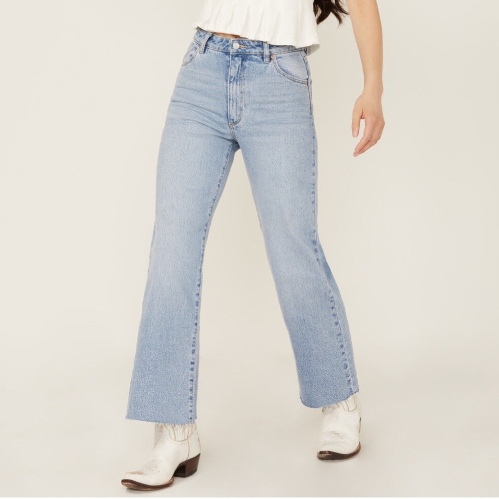 ROLLA’S Eastcoast Crop Flare Jeans Organic Cotton Stretch Size 27 Preppy Casual